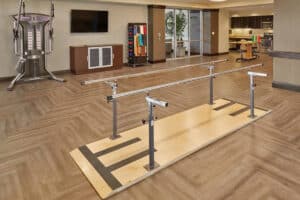 The rehabilitation room at Houston Transitional Care