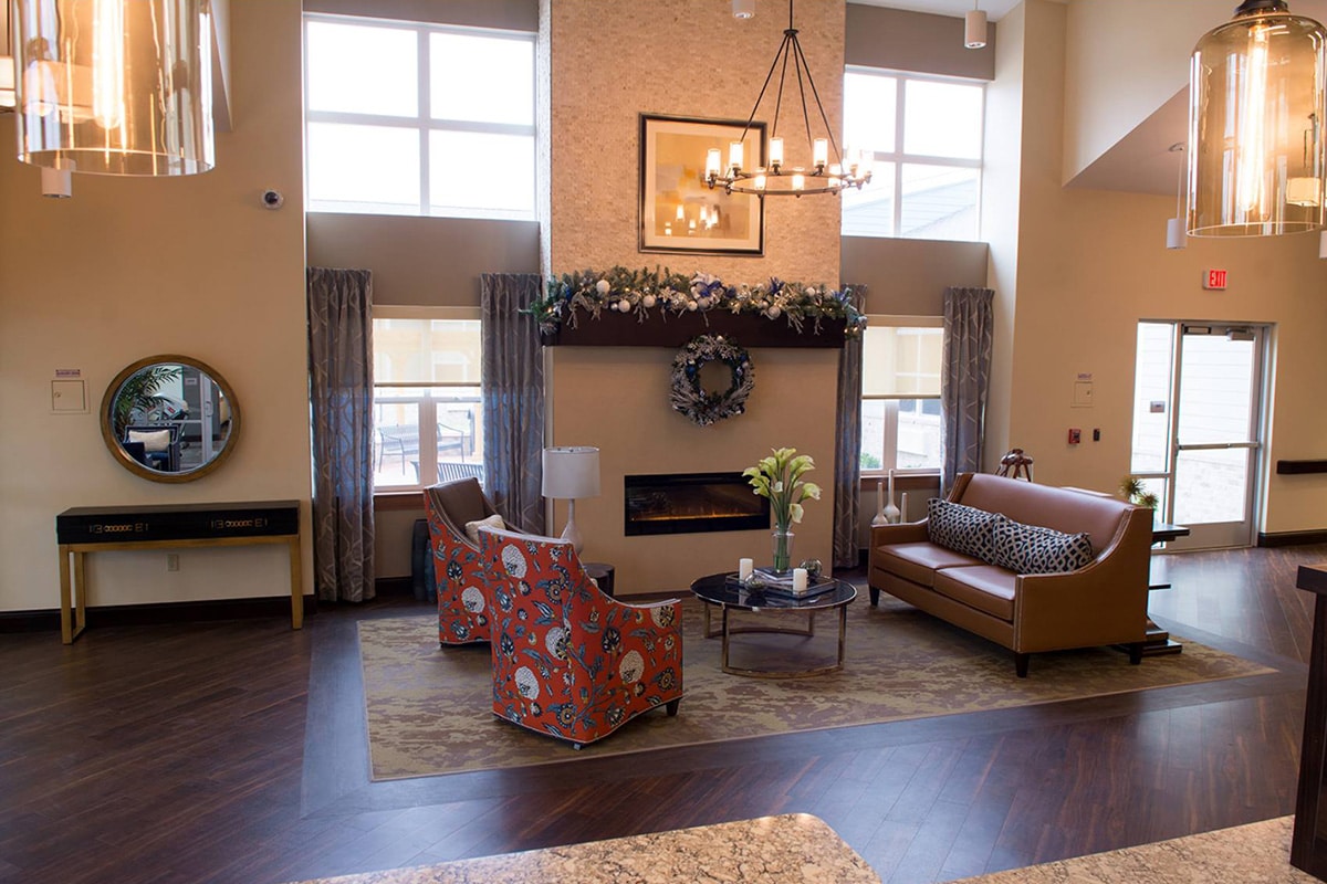 A common room at Houston Transitional Care